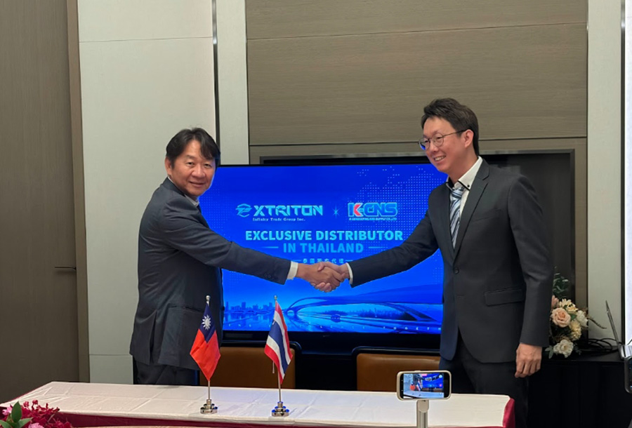 XTRITON and KCNS representatives mark the beginning of their strategic partnership in Thailand